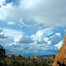 Clouds over Sandstone Spires
